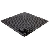 Apollo Tile Skosh Black 11-1/2-in x 11-1/2-in Glossy Glass Uniform Squares Floor and Wall Tile (18.69-sq. ft/ Carton)