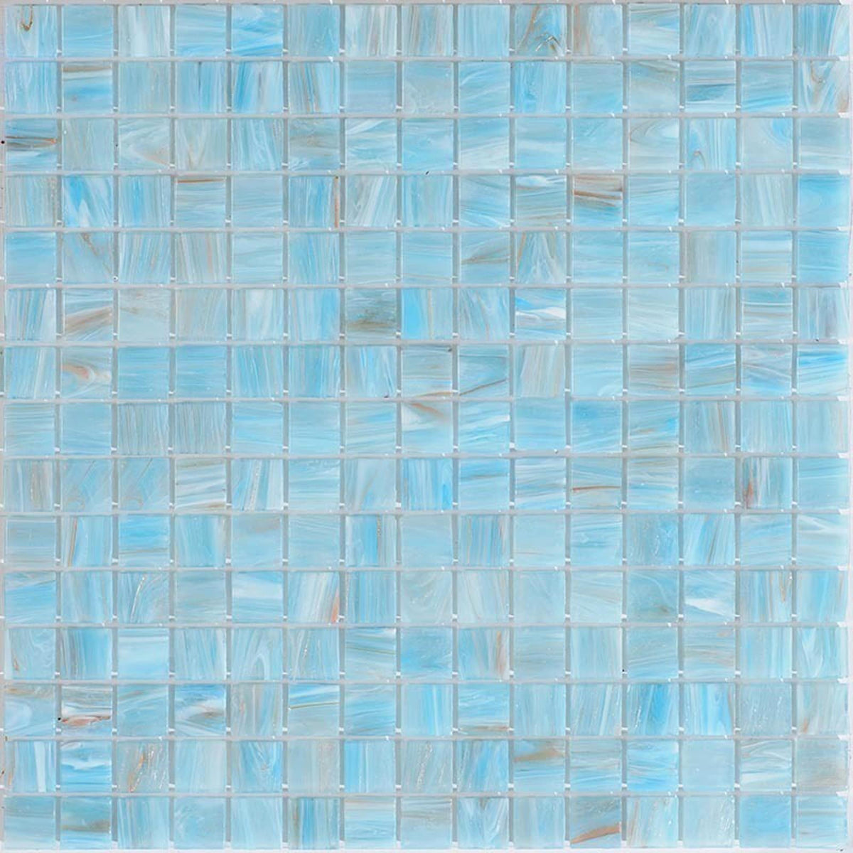 Apollo Tile Celestial Light Blue 12-in x 12-in Glossy Glass Uniform Squares Floor and Wall Tile (20-sq. ft/ Carton)
