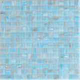 Apollo Tile Celestial Light Blue 12-in x 12-in Glossy Glass Uniform Squares Floor and Wall Tile (20-sq. ft/ Carton)