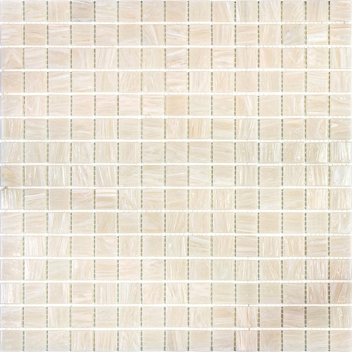 Apollo Tile Celestial Nude Beige 12-in x 12-in Glossy Glass Uniform Squares Floor and Wall Tile (20-sq. ft/ Carton)