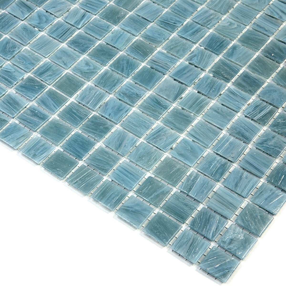 Apollo Tile Celestial Pool Blue 12-in x 12-in Glossy Glass Uniform Squares Floor and Wall Tile (20-sq. ft/ Carton)