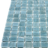 Apollo Tile Celestial Pool Blue 12-in x 12-in Glossy Glass Uniform Squares Floor and Wall Tile (20-sq. ft/ Carton)