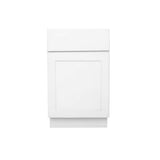 RELIABILT Fairplay 21-in W x 34.5-in H x 24-in D White 1-Drawer Base Ready To Assemble Plywood Cabinet (Recessed Panel Shaker Door Style)