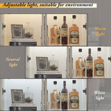 FUFU&GAGA Contemporary/Modern White Curio Cabinet with Wine Storage