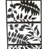HIGHLANDERHOME 7-ft H x 3-ft W Brown Metal Galvanized Iron Decorative Metal Lattice-top Privacy Fence Panel