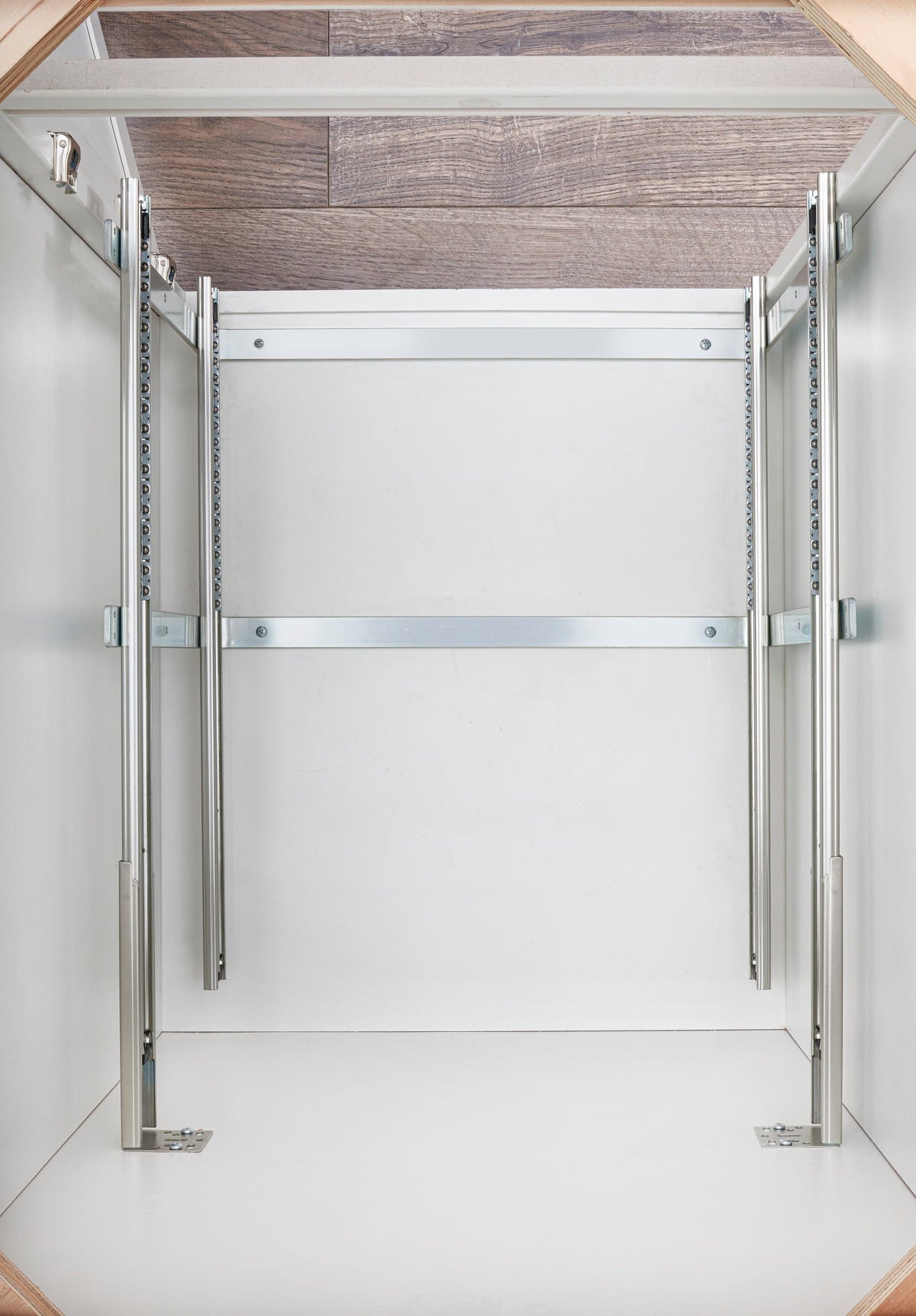 Rev-A-Shelf 11.75-in W x 19-in H 2-Tier Pull-Out Chrome Metal Soft-Close Basket Organizer, 22-in D