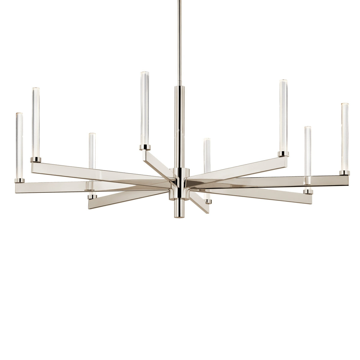 Kichler Sycara 8-Light Polished Nickel Modern/Contemporary Led Crystal Chandelier