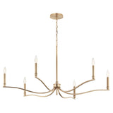 Kichler Malene 6-Light Gold Traditional Bare Bulb Chandelier