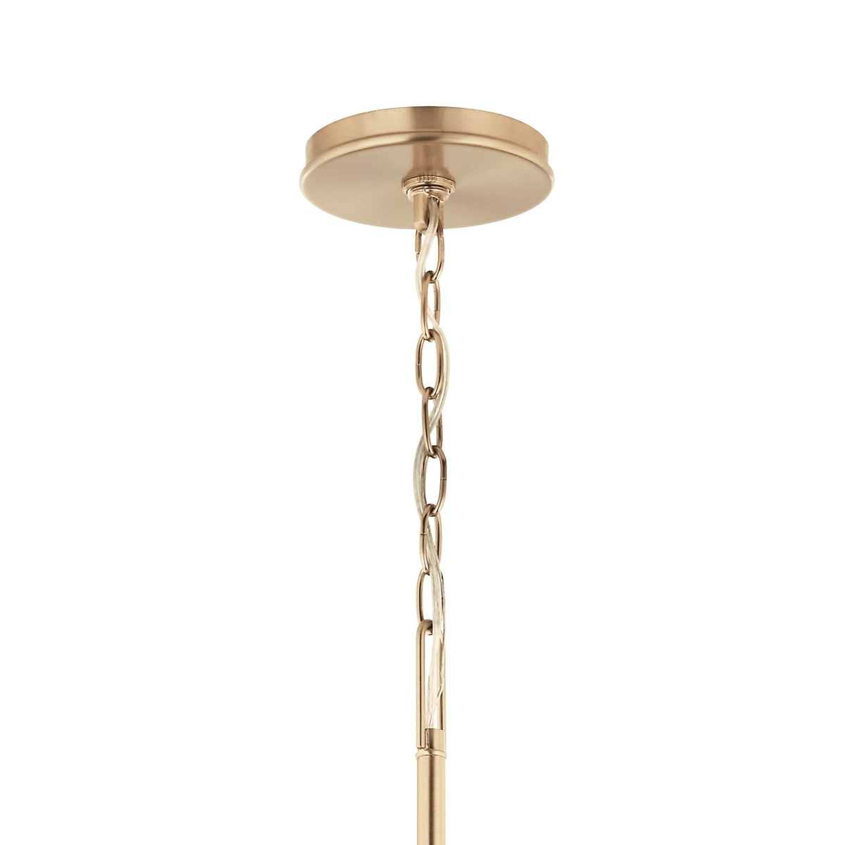 Kichler Malene 6-Light Gold Traditional Bare Bulb Chandelier