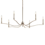 Kichler Malene 6-Light Polished Nickel Traditional Bare Bulb Chandelier