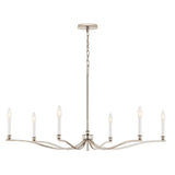 Kichler Malene 6-Light Polished Nickel Traditional Bare Bulb Chandelier