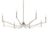 Kichler Malene 8-Light Polished Nickel Traditional Bare Bulb Chandelier