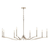 Kichler Malene 8-Light Polished Nickel Traditional Bare Bulb Chandelier