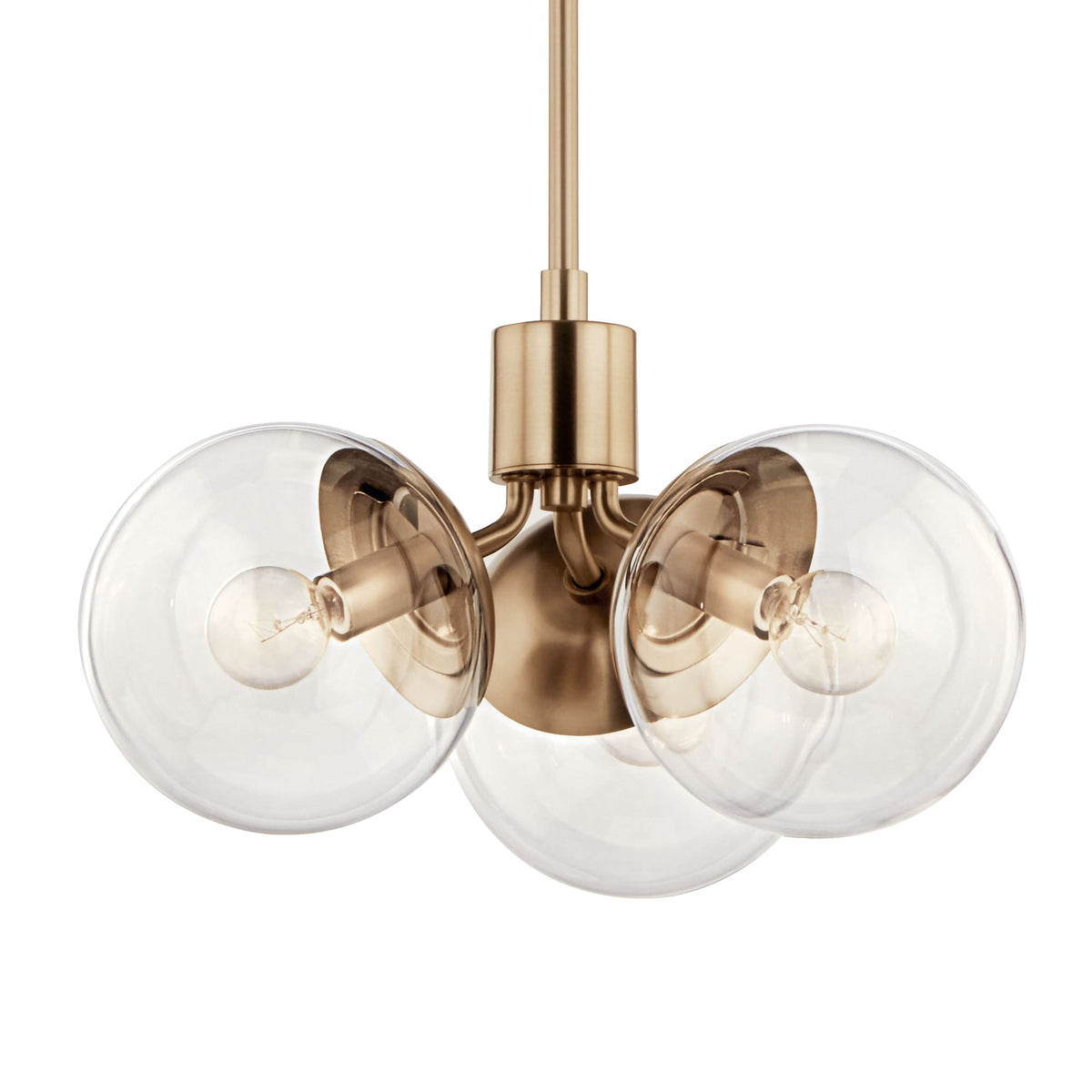 Kichler Silvarious 3-Light Gold Modern/Contemporary Chandelier