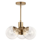 Kichler Silvarious 3-Light Gold Modern/Contemporary Chandelier