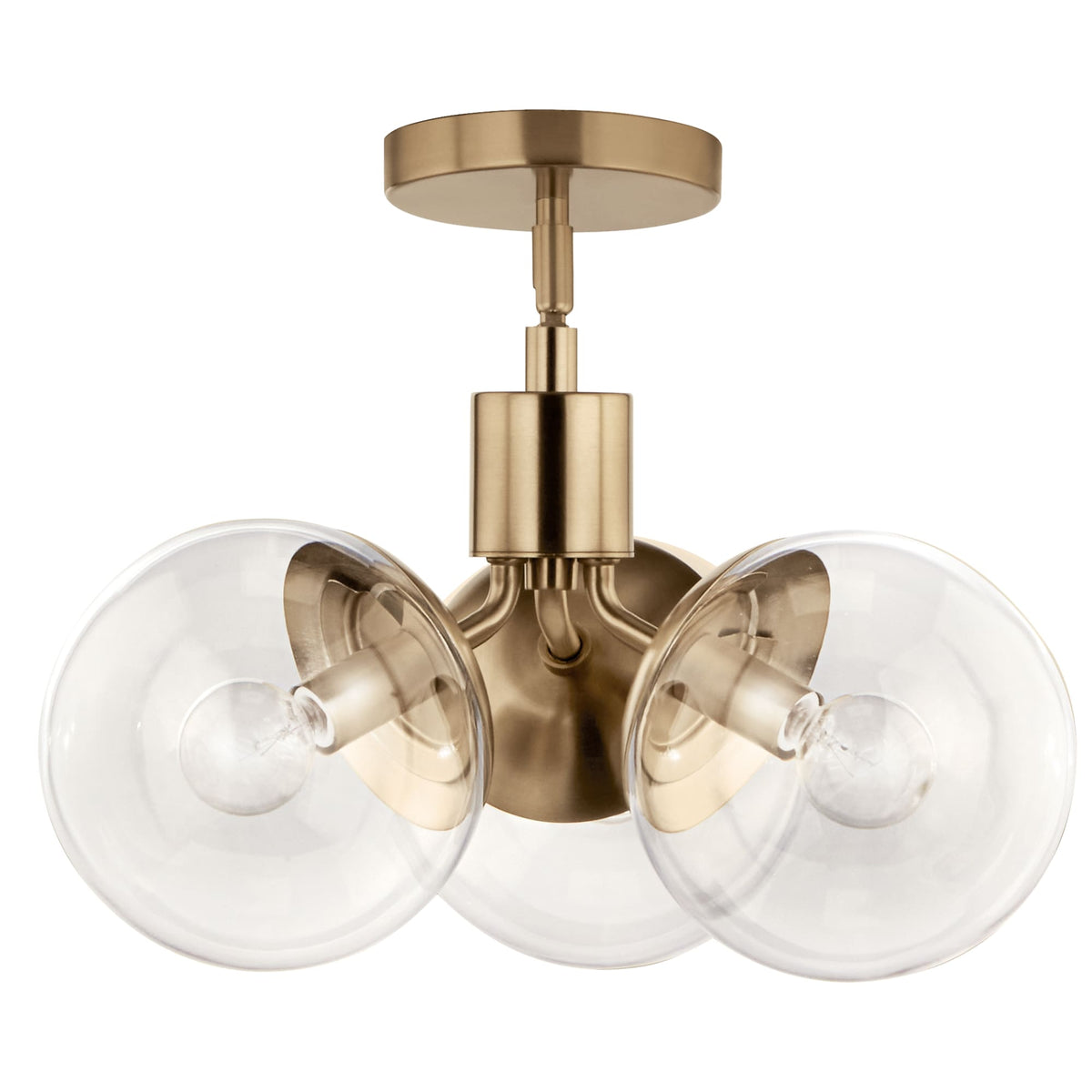 Kichler Silvarious 3-Light Gold Modern/Contemporary Chandelier