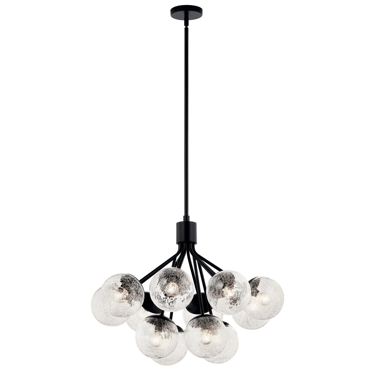 Kichler Silvarious 12-Light Black Modern/Contemporary Chandelier