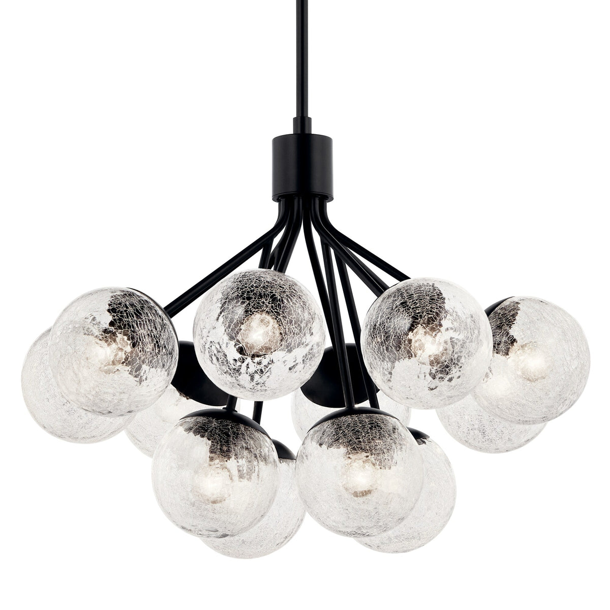 Kichler Silvarious 12-Light Black Modern/Contemporary Chandelier