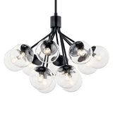 Kichler Silvarious 12-Light Black Modern/Contemporary Chandelier
