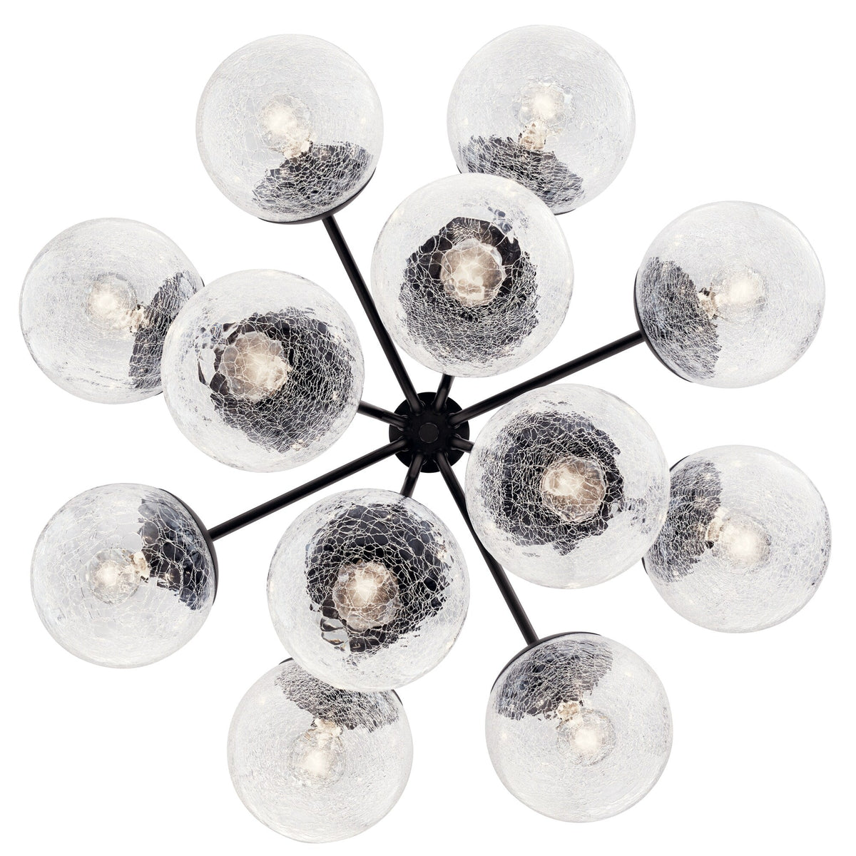Kichler Silvarious 12-Light Black Modern/Contemporary Chandelier