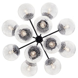 Kichler Silvarious 12-Light Black Modern/Contemporary Chandelier