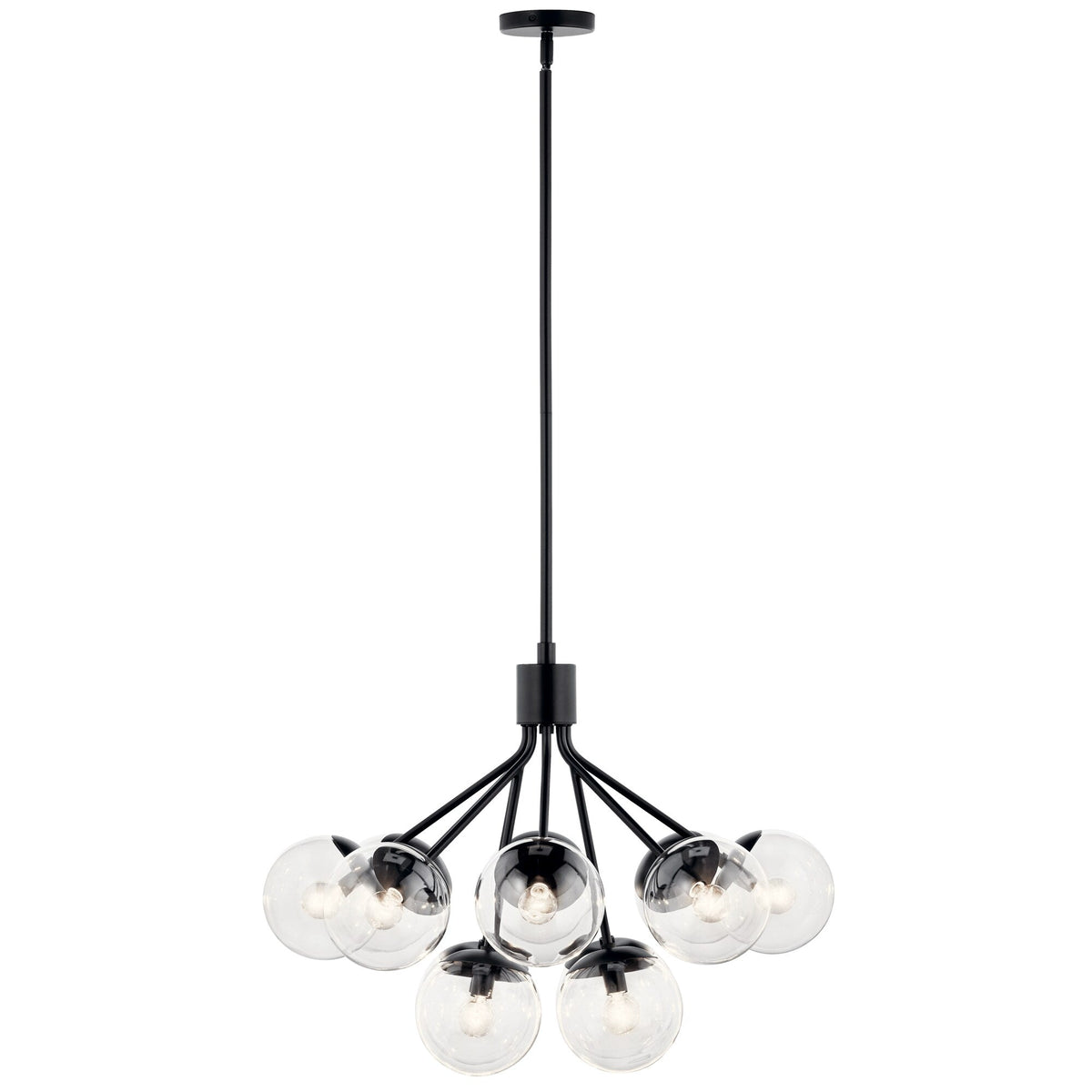 Kichler Silvarious 12-Light Black Modern/Contemporary Chandelier