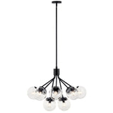 Kichler Silvarious 12-Light Black Modern/Contemporary Chandelier