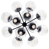 Kichler Silvarious 12-Light Black Modern/Contemporary Chandelier