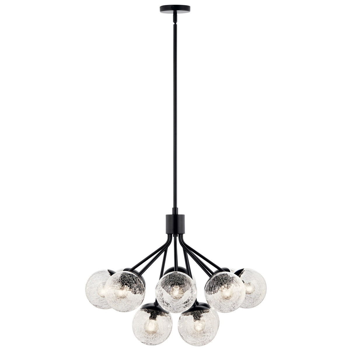 Kichler Silvarious 12-Light Black Modern/Contemporary Chandelier