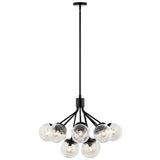 Kichler Silvarious 12-Light Black Modern/Contemporary Chandelier