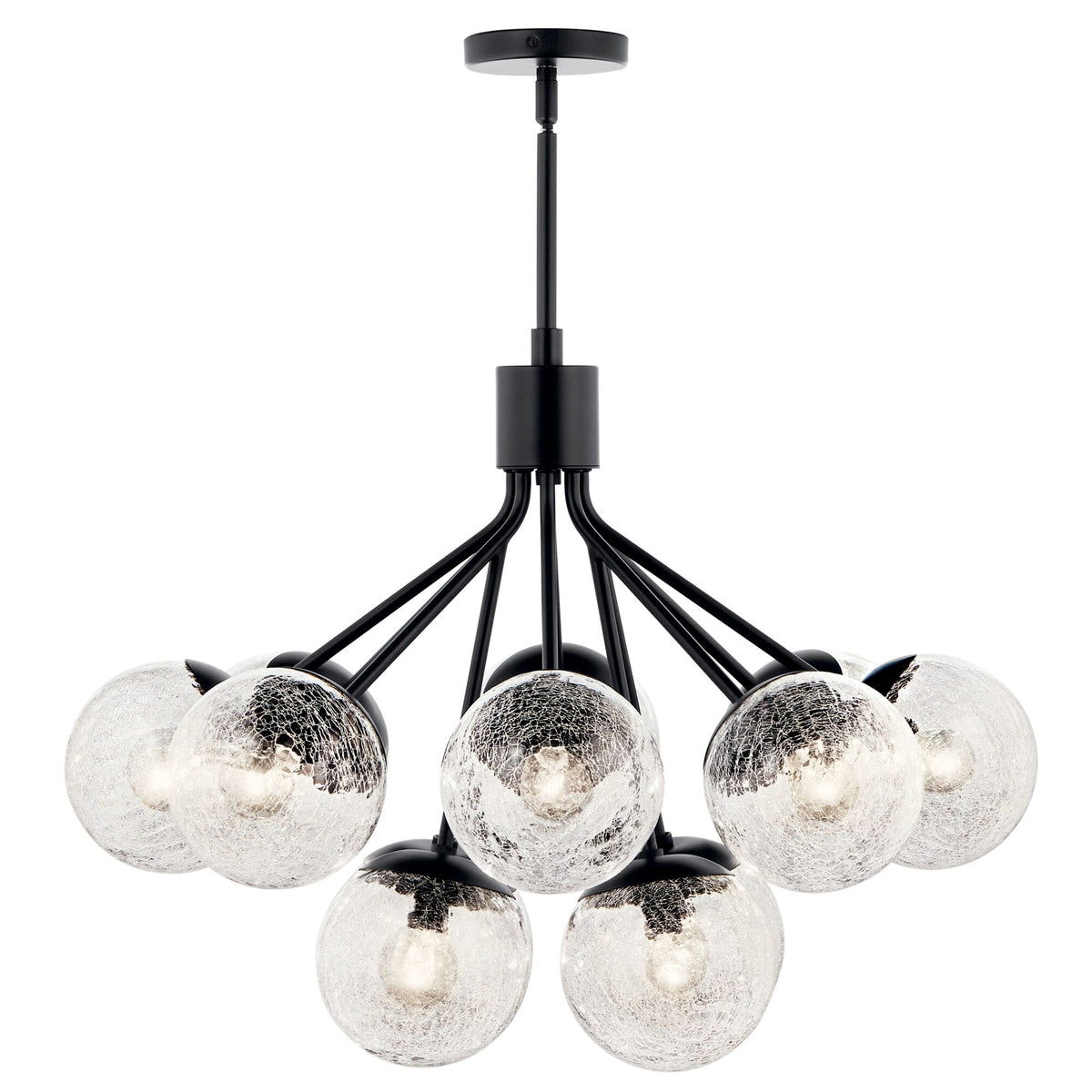 Kichler Silvarious 12-Light Black Modern/Contemporary Chandelier