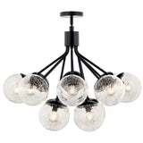 Kichler Silvarious 12-Light Black Modern/Contemporary Chandelier