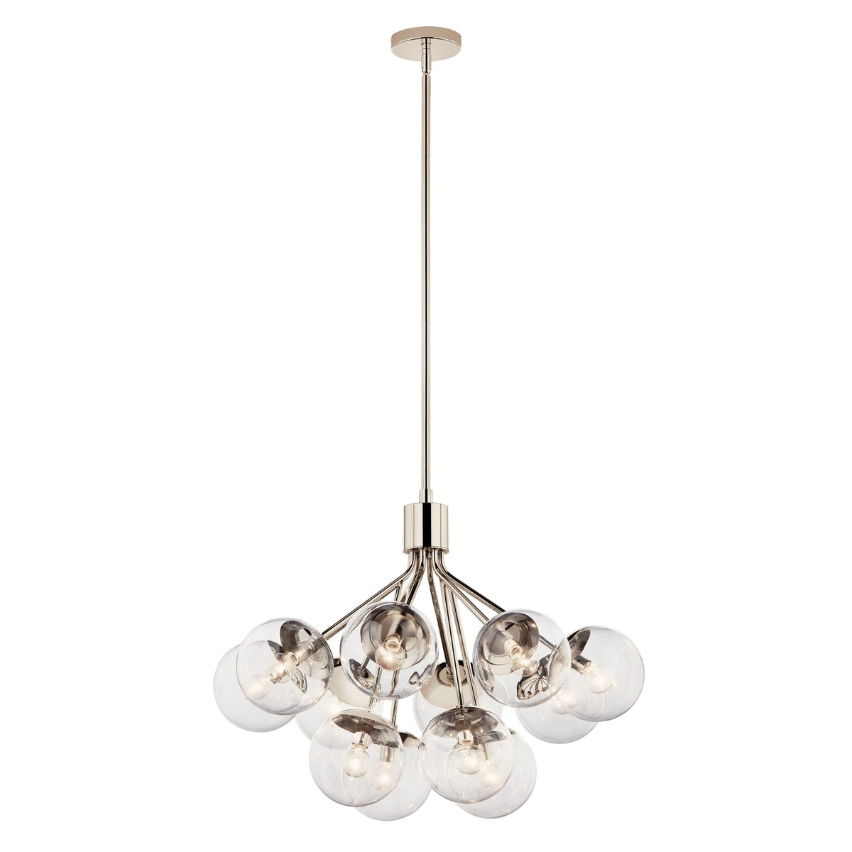 Kichler Silvarious 12-Light Polished Nickel Modern/Contemporary Chandelier