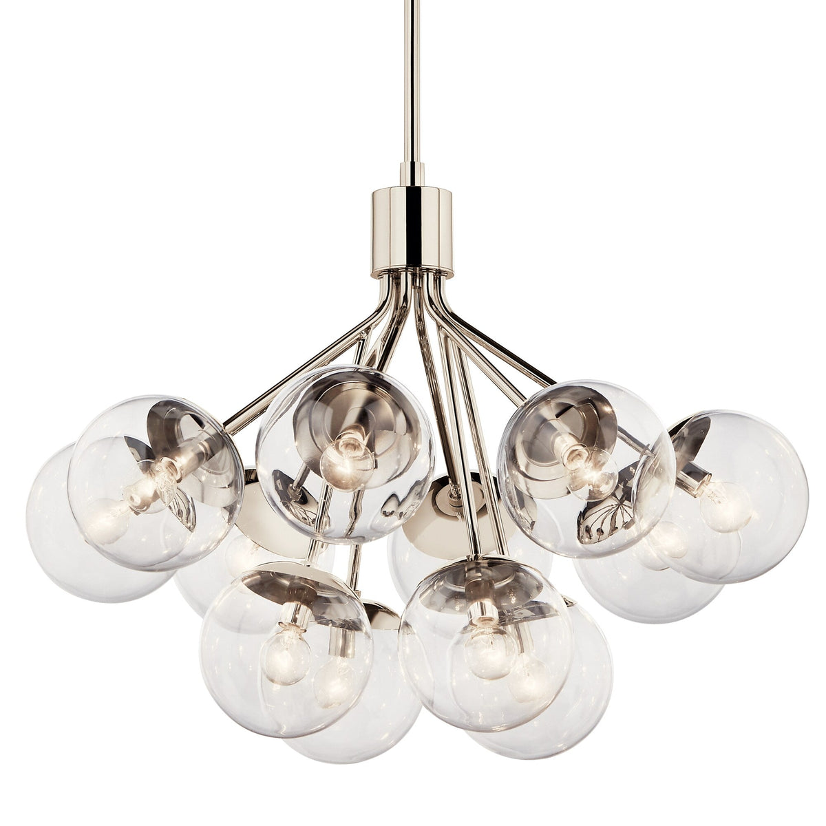 Kichler Silvarious 12-Light Polished Nickel Modern/Contemporary Chandelier