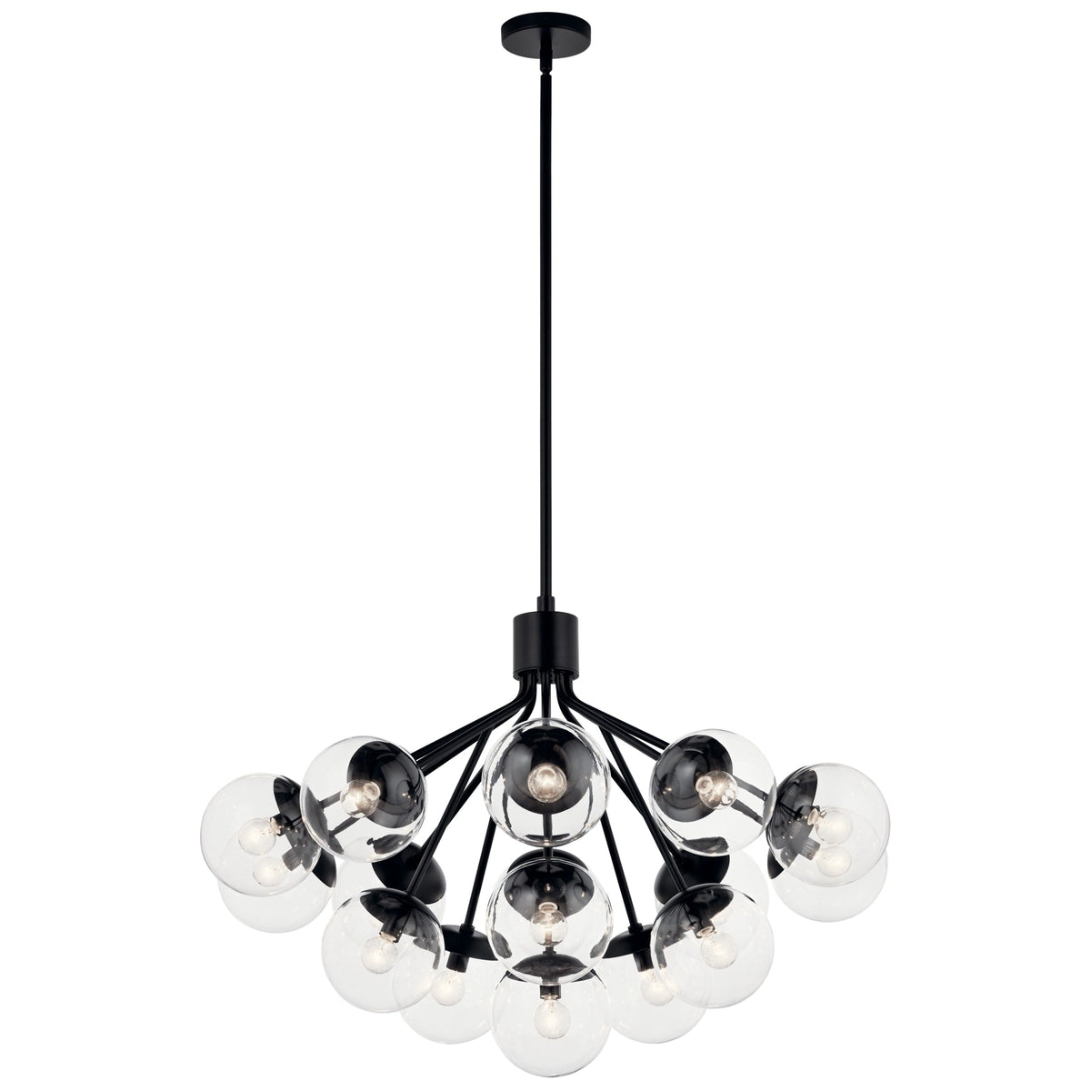 Kichler Silvarious 16-Light Black Modern/Contemporary Chandelier