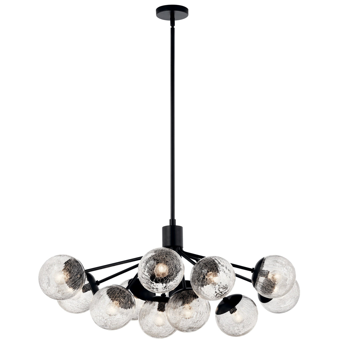Kichler Silvarious 12-Light Black Modern/Contemporary Chandelier