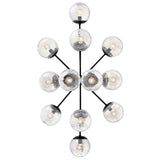 Kichler Silvarious 12-Light Black Modern/Contemporary Chandelier