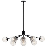 Kichler Silvarious 12-Light Black Modern/Contemporary Chandelier
