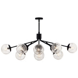 Kichler Silvarious 12-Light Black Modern/Contemporary Chandelier