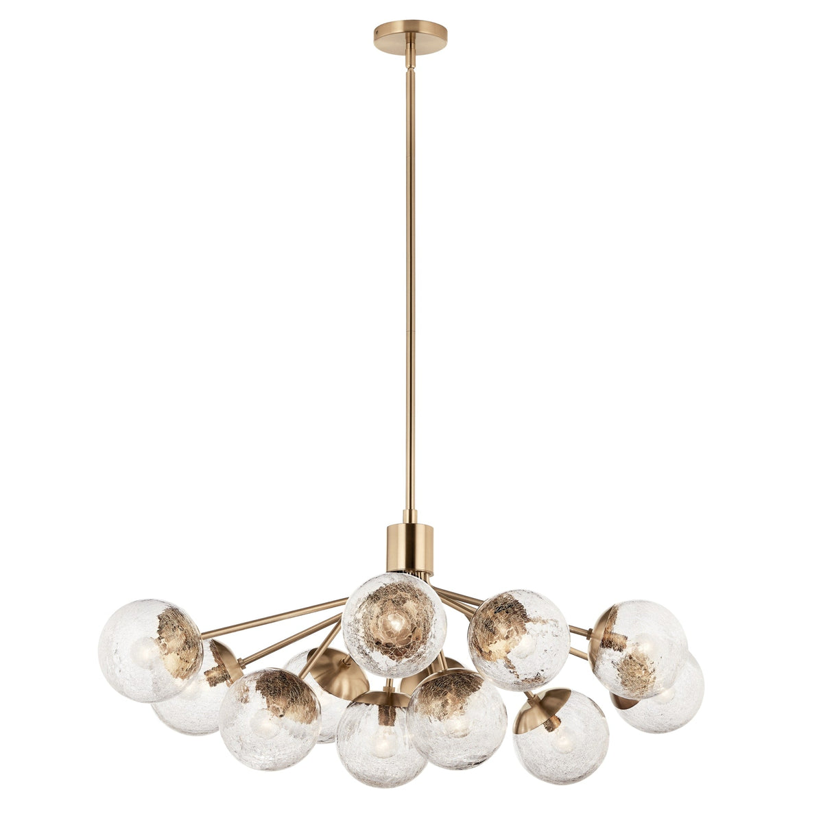 Kichler Silvarious 12-Light Gold Modern/Contemporary Chandelier