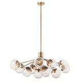 Kichler Silvarious 12-Light Gold Modern/Contemporary Chandelier