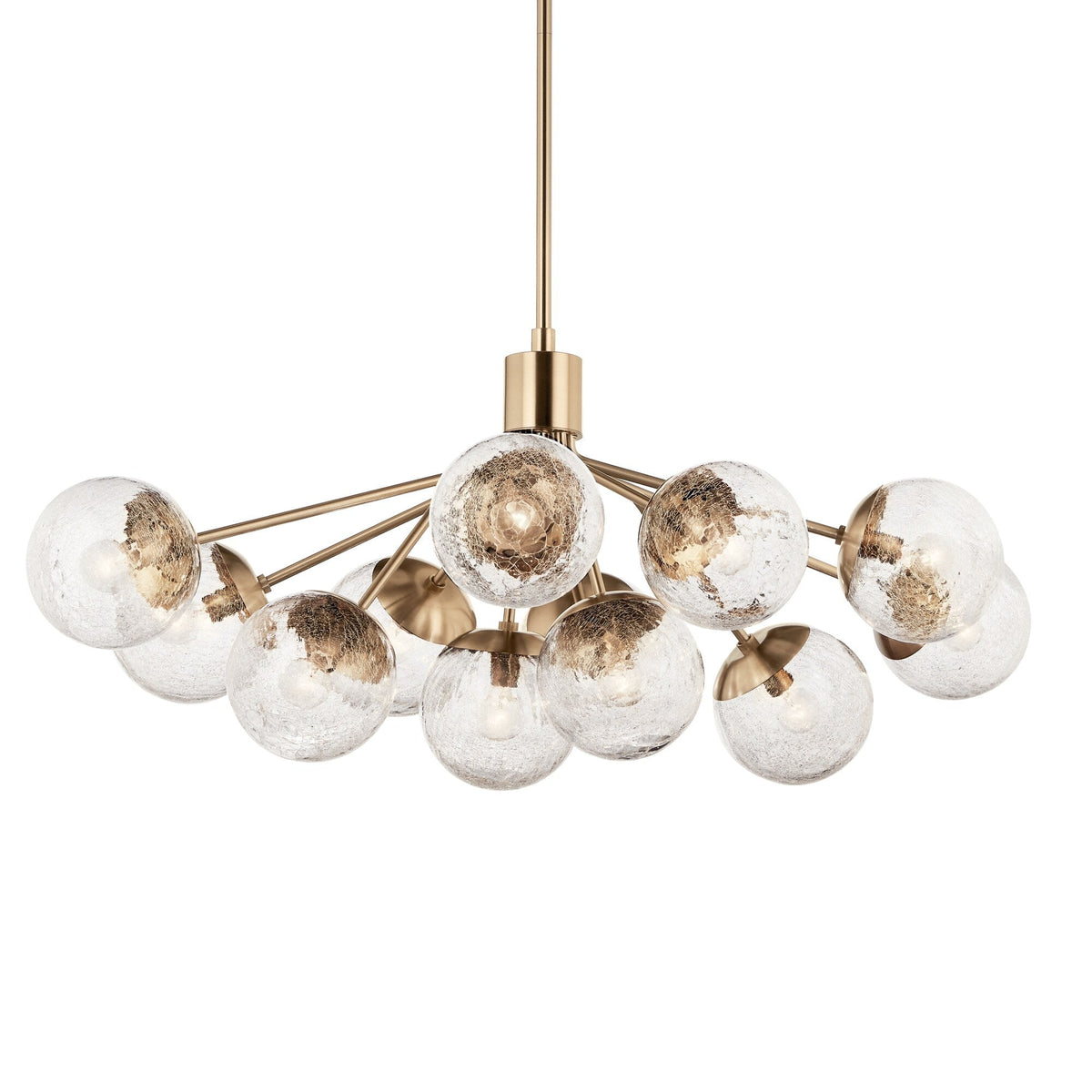 Kichler Silvarious 12-Light Gold Modern/Contemporary Chandelier