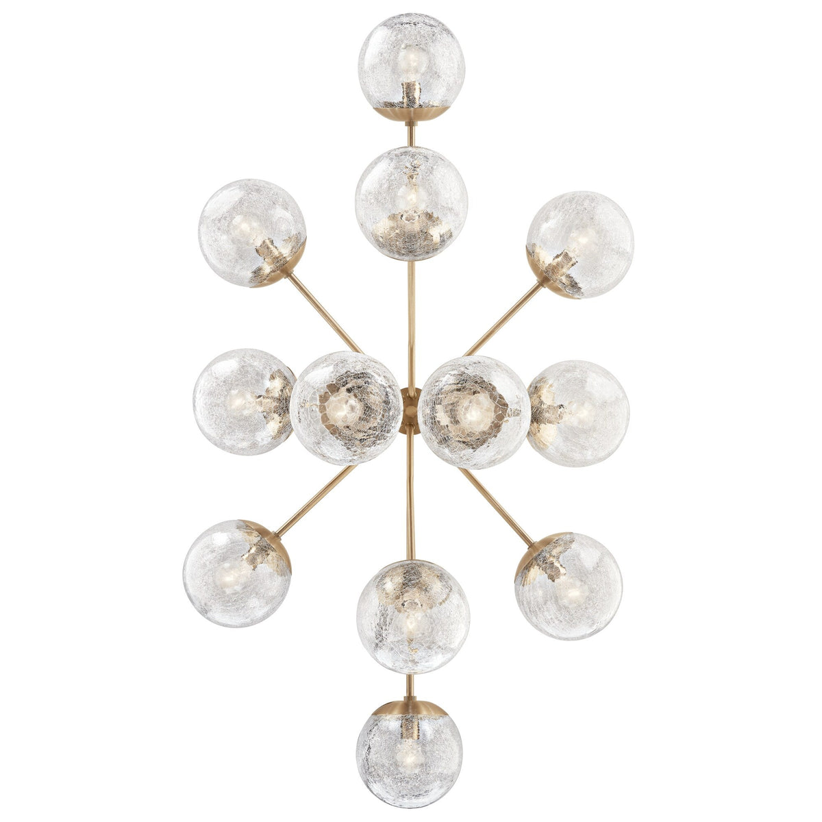 Kichler Silvarious 12-Light Gold Modern/Contemporary Chandelier