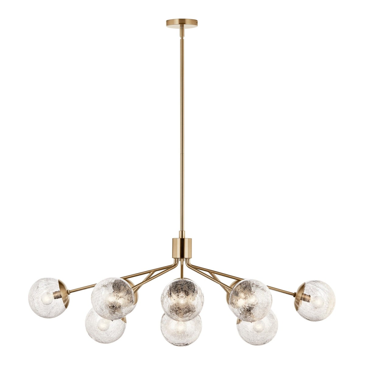 Kichler Silvarious 12-Light Gold Modern/Contemporary Chandelier