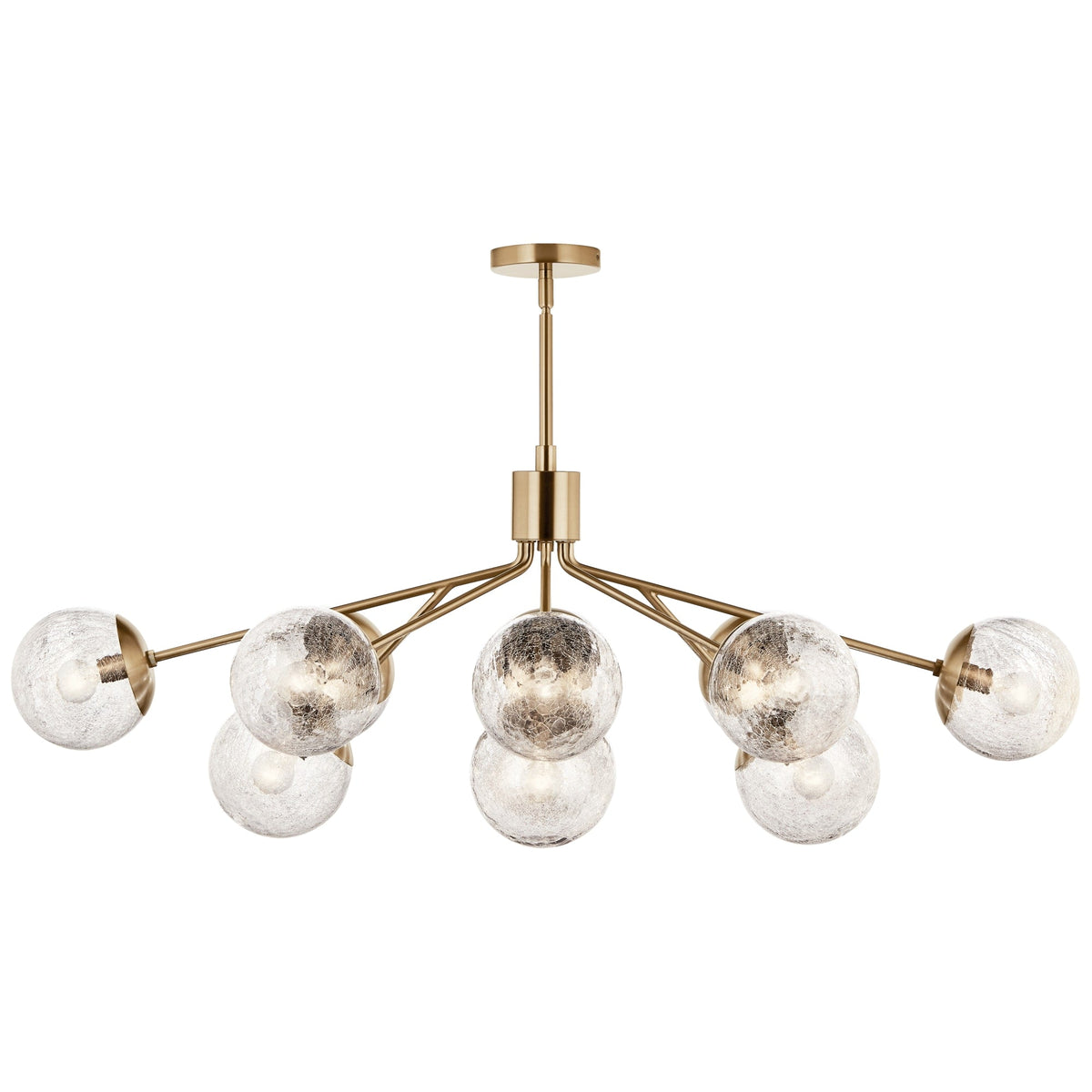 Kichler Silvarious 12-Light Gold Modern/Contemporary Chandelier