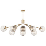 Kichler Silvarious 12-Light Gold Modern/Contemporary Chandelier