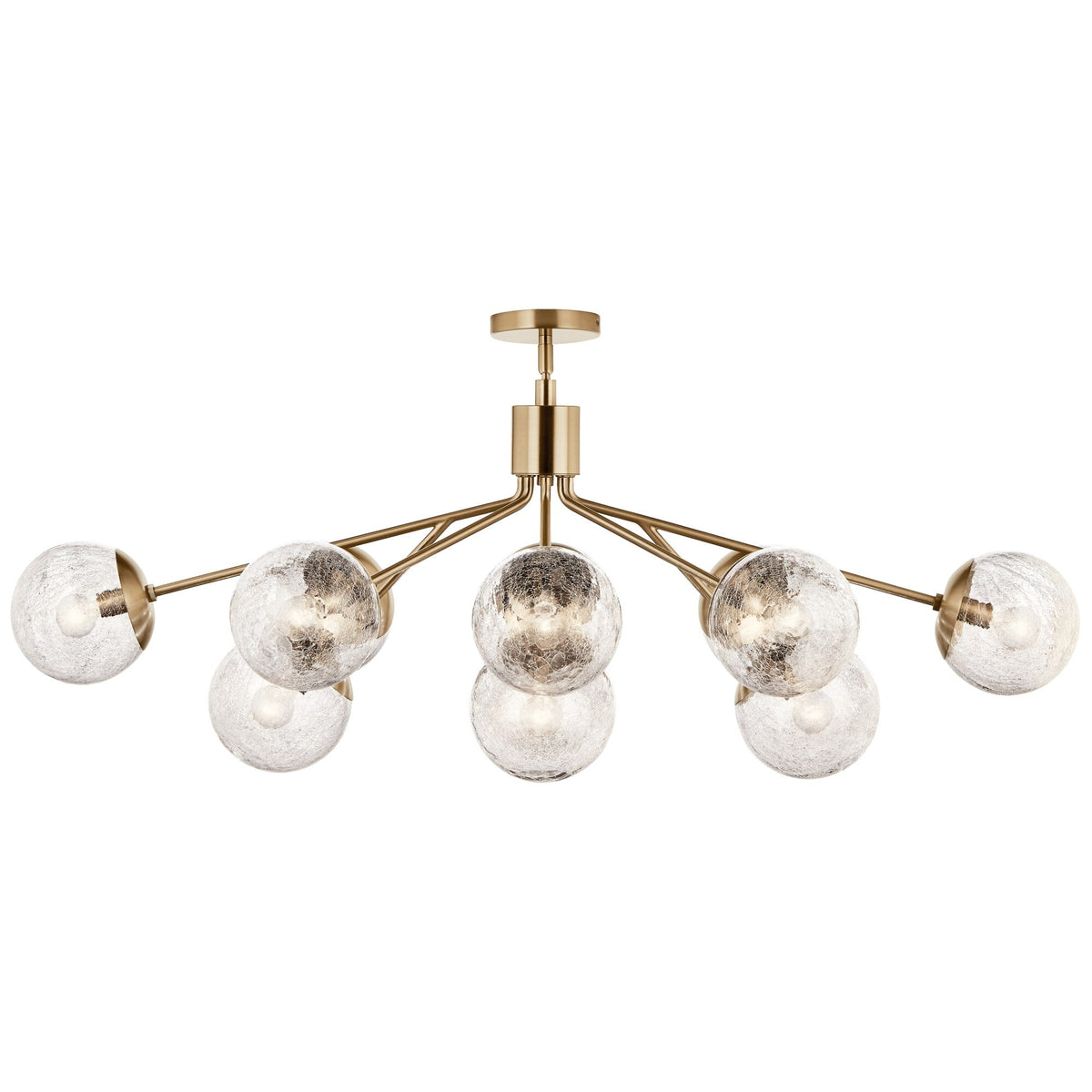 Kichler Silvarious 12-Light Gold Modern/Contemporary Chandelier