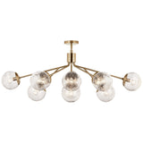 Kichler Silvarious 12-Light Gold Modern/Contemporary Chandelier