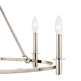 Kichler Carrick 6-Light Polished Nickel Traditional Bare Bulb Chandelier