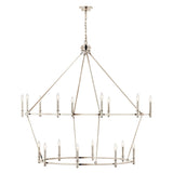Kichler Carrick 18-Light Polished Nickel Traditional Bare Bulb Chandelier